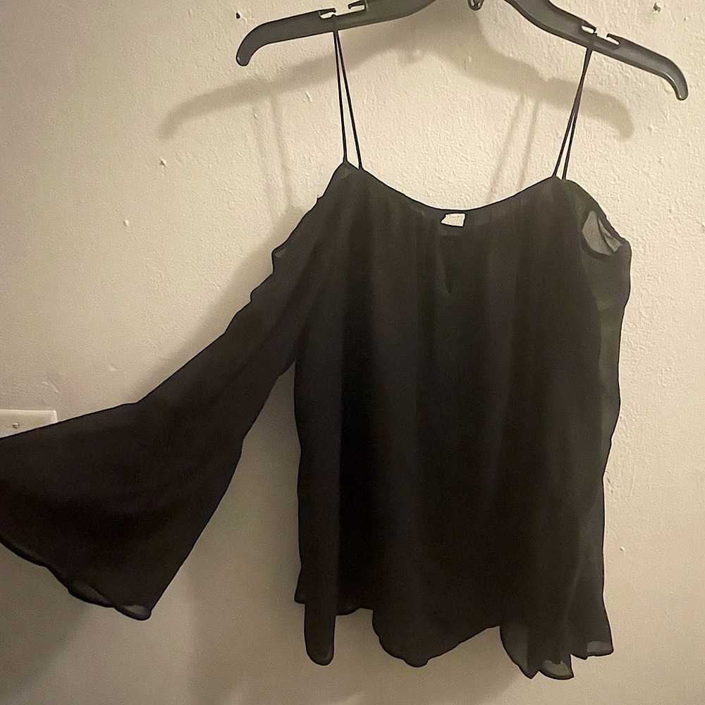 Zara cold shoulder blouse